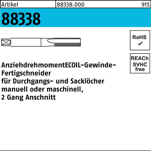 Gewindefertigbohrer R 88339 Stahl 1 Stück AMECOIL