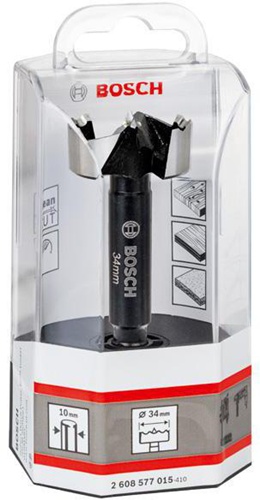 Bosch Forstnerbohrer DIN 7483G D.34mm L.90mm toothed edge Schaft-D.10mm 