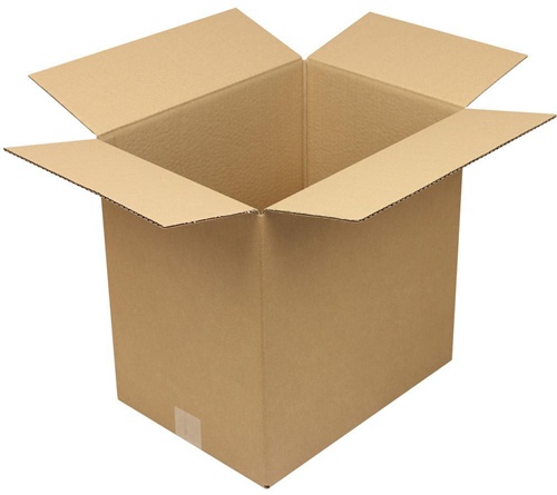 Faltkarton 1-wellig Höhenrillung Maße390x290x390mm Qualität1.20 C braun TRANSPAK
