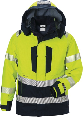 FRISTADS Warnschutzjacke Flamestat Hi Vis GORE-TEX®4095 GXE Gr.4XL gelb/marine