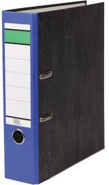 Ordner DIN A4 80mm Recycling Pappe blau