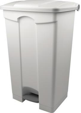 helit Tretabfalleimer the step H2402305 90l rechteckig weiß