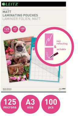 Leitz Folientasche 16924 125mic DIN A3 matt 100 St./Pack.