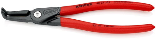 Präzisionssicherungsringzange J 31 f.Bohrungen D.40-100mm L.210mm KNIPEX