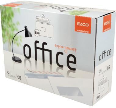ELCO Briefumschlag Office 7453712 C5 100g weiß 100 St./Pack.