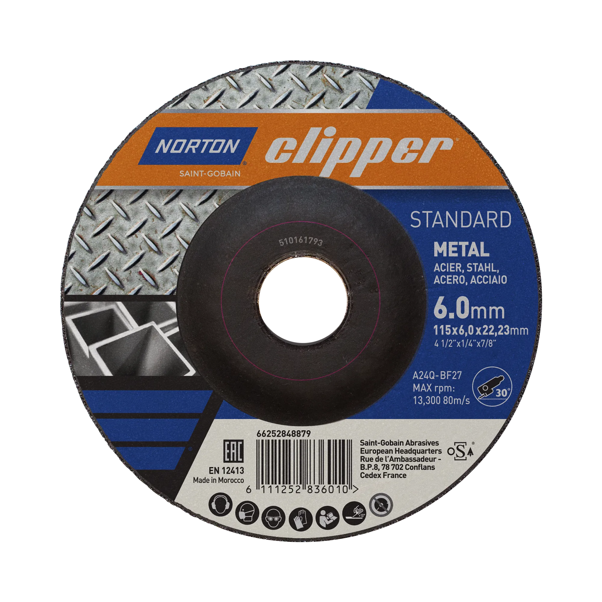 Norton Clipper Schruppscheibe Standard Metall