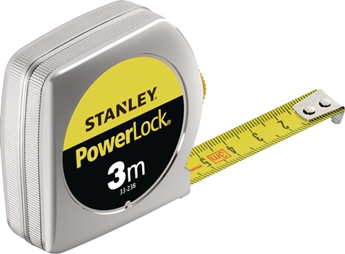 Taschenrollbandmaß PowerLock® L.3m B.12,7mm mm/cm EG II Ku.Gürtelclip lose