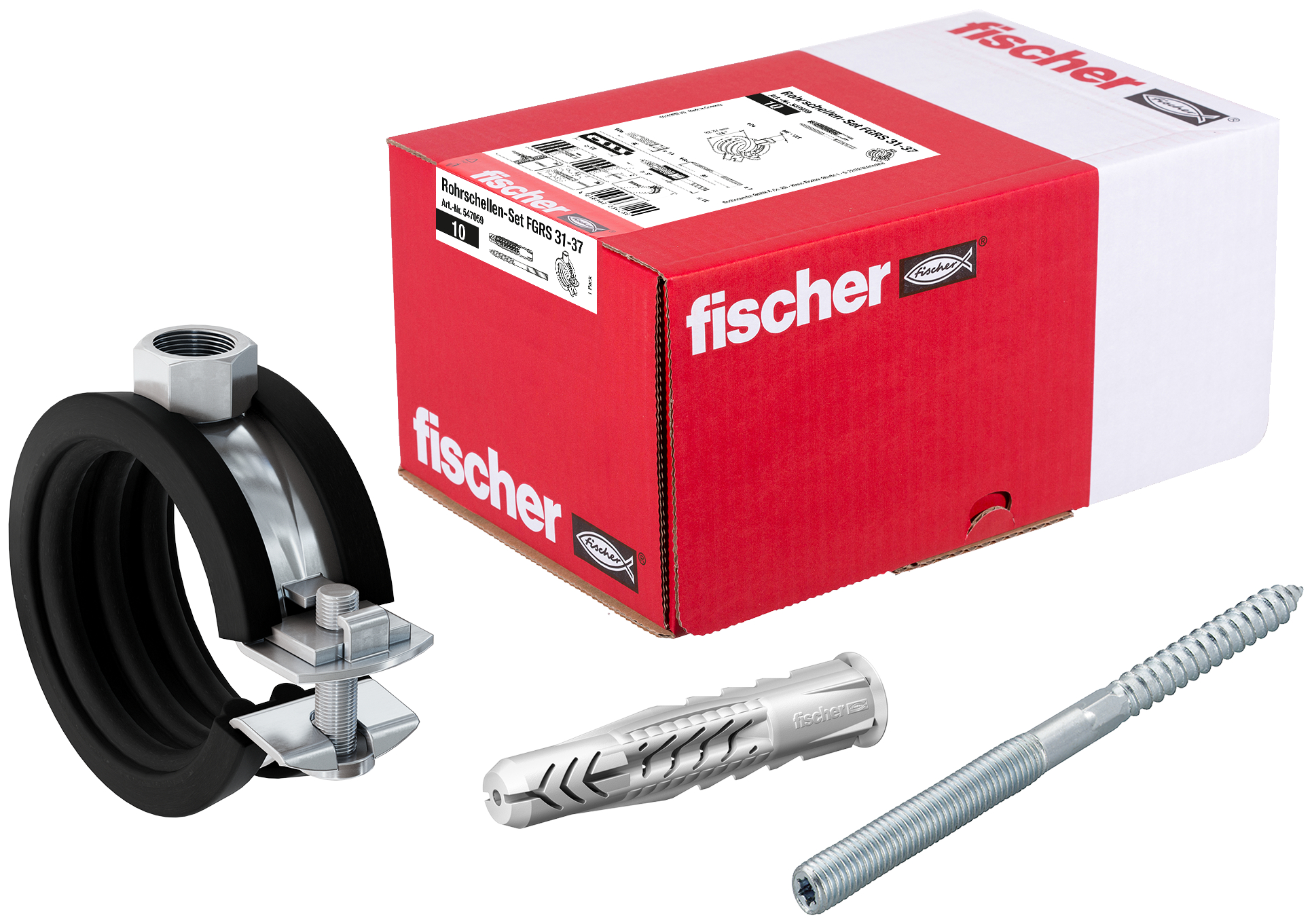 fischer FGRS Rohrschellen-Set 31 - 37 gvz