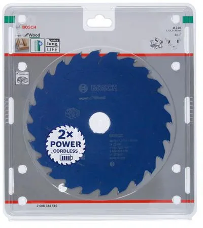 Bosch Kreissägeblatt Expert for Wood D.210mm Bohrung 30mm 24Zähne WZ