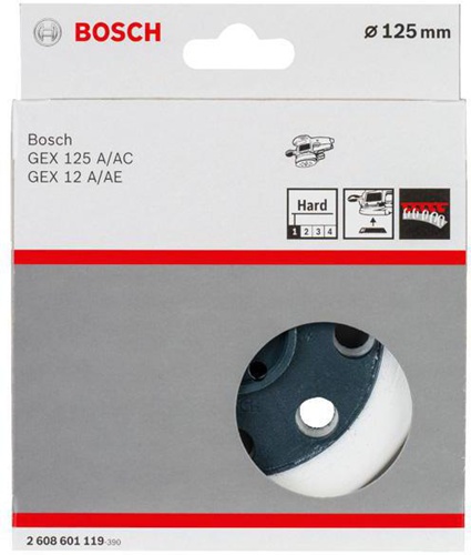 Bosch Schleifteller D.125mm hart m.Klettverschluss f.Grobschleifarbeiten