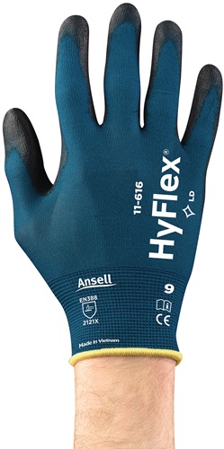 Handschuhe HyFlex® 11-616 Gr.8 grünblau/schwarz EN 388:2016 PSA II 12 PA