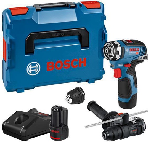 Bosch Akku-Bohrschrauber GSR 12V-35 FC Drehz.0-460/1750 1/min Drehm.20/35Nm 2Akkus 3Ah