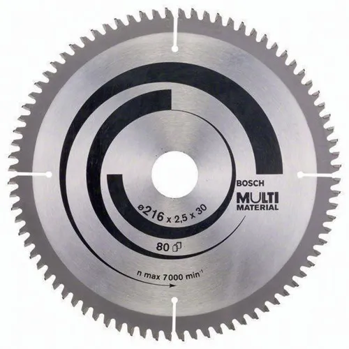 Bosch Kreissägeblatt AD 216mm Z.80 HLTCG Bohr.30mm Schnitt-B.2,5mm HM
