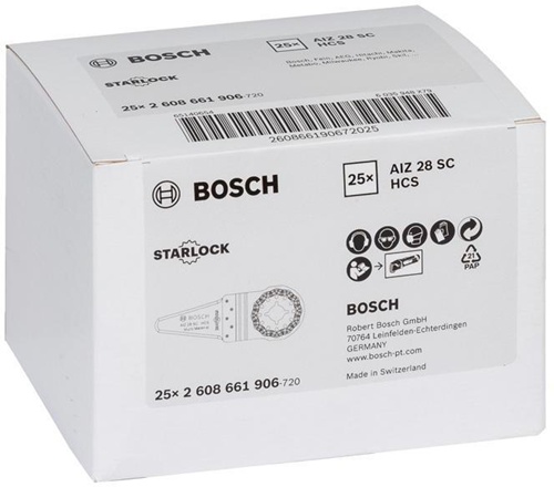 Bosch Fugenschneider HCS AIZ 28 SC B.28mm L.40mm HCS 25-tlg.