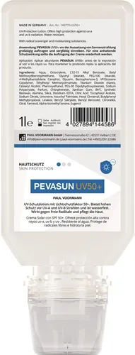 Hautschutz PEVASUN UV50+ 1l PAUL VOORMANN