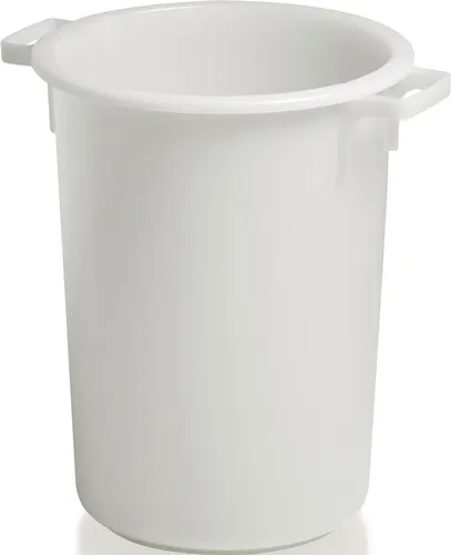 Kunststoffbehälter rd.50l HD-PE weiß D420xH540mm m.Außengriff CRAEMER