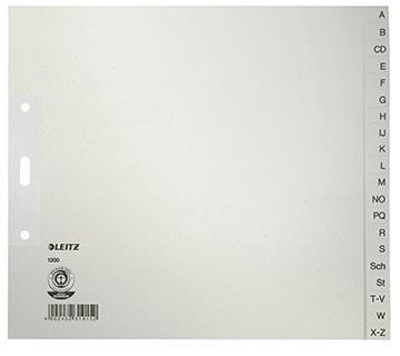 Leitz Register 12000085 A-Z DIN A4 24x21cm 20teilig Papier grau