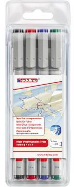 edding Folienschreiber 4-151-4 non-permanent sortiert 4 St./Pack.