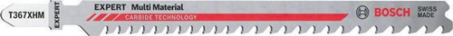 Bosch Stichsägeblatt Expert Multi Material T 367 XHM Gesamt-L.132mm 3 St./Karte 