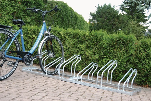 Fahrradbügelparker zum Aufschrauben zerlegt