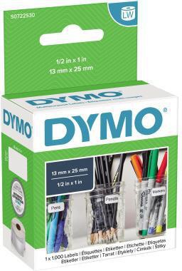 DYMO Vielzwecketikett S0722530 25x13mm weiß 1.000 St./Rl.