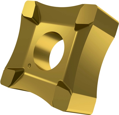 Scarfing-Schneideinsatz ISO SNMX 19-R25:6640 Radius 25mm MT-CVD beschicht. Gold