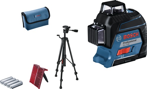 Bosch Linienlaser GLL 3-80 Arbeitsber.30m Laserdiode 630-650nm m.4x1,5V-LR6-Batt.