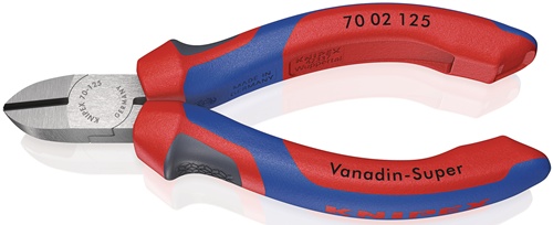 Seitenschneider L.125mm Kopf pol.Comfort-Griff max.1,5mm KNIPEX