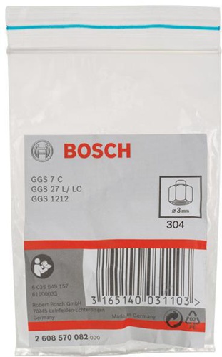 Bosch Spannzange D.3mm m.Spannmutter f.GGS 7C/GGS 27L/GGS 27LC/GGS 1212 Prof. 