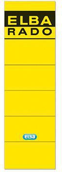 ELBA Ordneretikett 100420949 breit/kurz sk gelb 10 St./Pack.