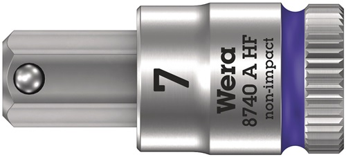 Steckschlüsseleinsatz 8740 A HF 1/4 Zoll SW 7mm L.28mm WERA