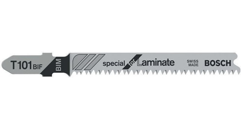 Bosch Stichsägeblatt T 101 BIF Gesamt-L.83mm Zahnt.1,7mm BIM 5 St./Karte 