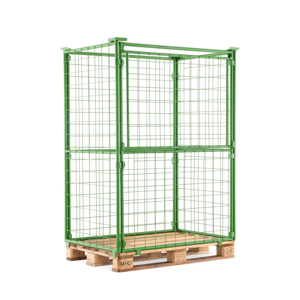 BASIC Palettenaufsatz mit Klappe, Maschenweite 100 x 100 mm
