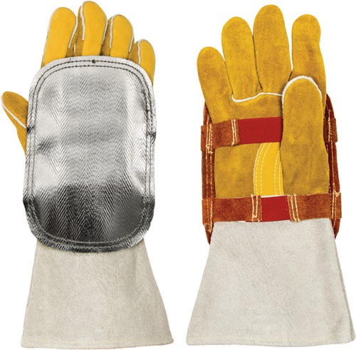 Handschutz Rindspaltleder m.Glasfaser