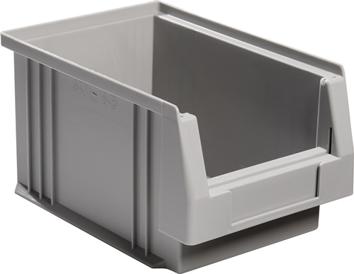 Sichtlagerkasten PLK L230xB150xH125mm PP grau LA-KA-PE