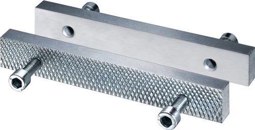 Schraubstockbacke HEUER Front Backen-B.140mm glatt/geriffelt