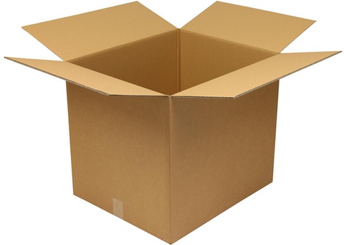 Faltkarton 2-wellig Maße 580x480x500mm Qualität 2.30BC braun TRANSPAK