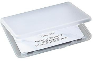 SIGEL Visitenkartenetui VA140 89x57mm Kunststoff transparent