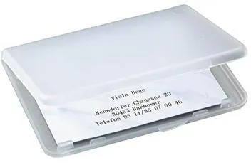SIGEL Visitenkartenetui VA140 89x57mm Kunststoff transparent