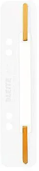 Leitz Heftstreifen kurz 37100001 35x158mm PP ws 25 St./Pack.