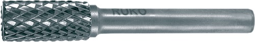 Frässtift ZYAS D.8mm Kopf-L.18mm Schaft-D.6mm HM Blank Verz.KVZ 4 m.Stirn RUKO