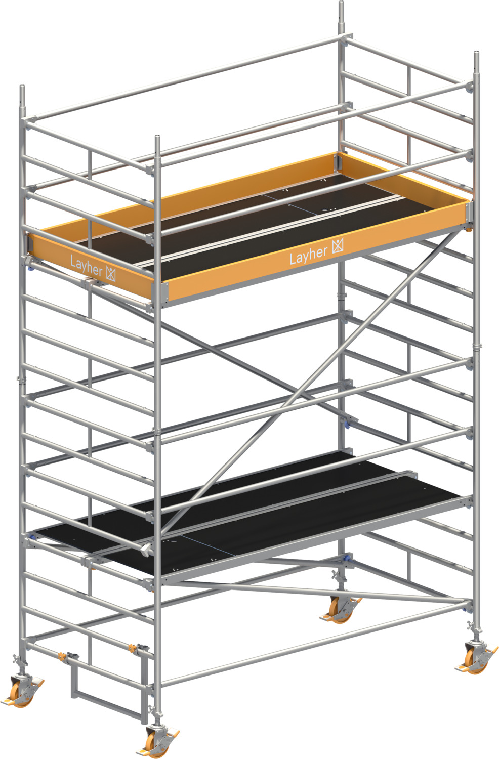 Layher Fahrgerüst Uni Breit P2 Typ: 1402103 | SH: 3,2 m / AH: 5,20 m