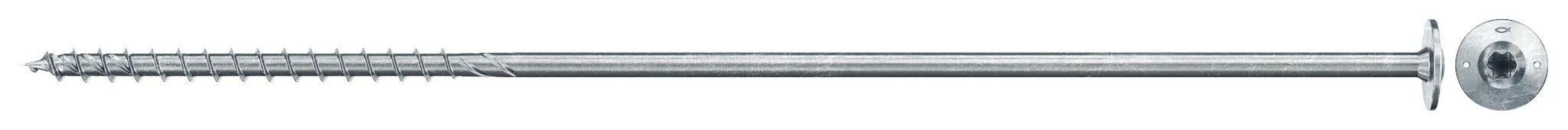 fischer PowerFast FPF II WTP 8,0 x 400 BC 50 Tellerkopf mit Innenstern TX Teilgewinde galvanisch verzinkt blau passiviert
