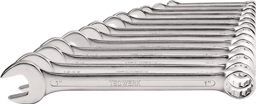 Ringmaulschlüsselsatz 13-tlg.SW 1/4-1 Zoll Form A CV-Stahl TECWERK
