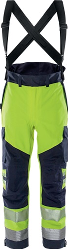 FRISTADS Latzhose Flamestat Airtech 2525 ATHR Gr.2XL gelb/marine