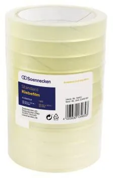 Soennecken Klebefilm 5845 15mmx66m transparent 10 St./Pack.