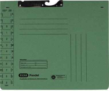 ELBA Pendelhefter 100570020 DIN A4 Amtsheftung 320g Manilakarton grün