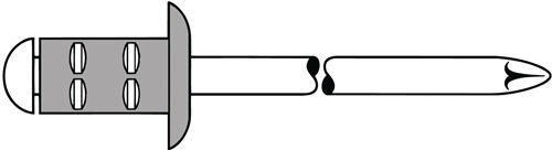 Blindniet PolyGrip® Nietschaft dxl 4,0x10,0mm Alu/Edelstahl 100 St.GESIPA