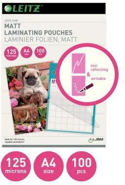 Leitz Folientasche 16926 125mic A4 seidenmatt 100 St./Pack.