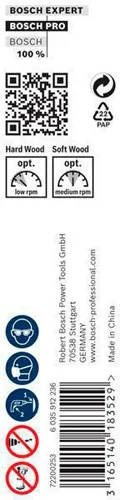 Bosch Holzschlangenbohrer PRO Wood Arbeits-L.360mm D.14mm L.450mm 6-kt SW 11,1mm